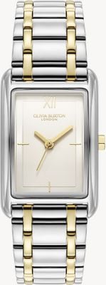 Olivia Burton Classic Grove (23mm) Silver-White Dial / Two-Tone Stainless Steel Bracelet 24000197