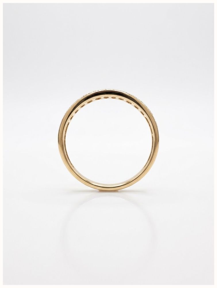 0.25ct Round Brilliant Natural Diamonds 9ct Yellow Gold Ring J86056 - vista alternativa 3