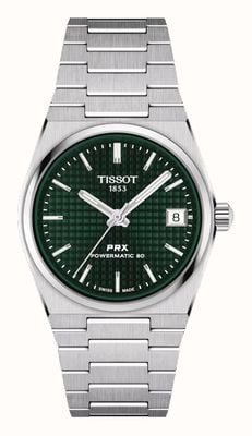 Tissot Prx powermatic 80 (35mm) quadrante verde / acciaio inossidabile T1372071109100