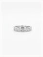 1ct Round Brilliant Natural Diamond 9ct White Gold Half Eternity Ring J48074