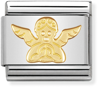 Nomination Classic Angel 18ct Gold & Steel Charm 030105/04