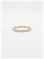 0.15ct Round Brilliant Natural Diamond 9ct Yellow Gold Half Eternity Ring HET100110/YG
