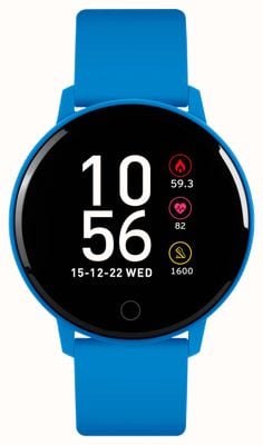 Reflex Active Multifunktions-Smartwatch der Serie 09 (42 mm), digitales Zifferblatt / leuchtend blaues Silikon RA09-2115