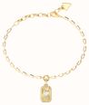 Guess Guess Jewellery Womens Love Tag Charm Bracelet UBB06358YGL