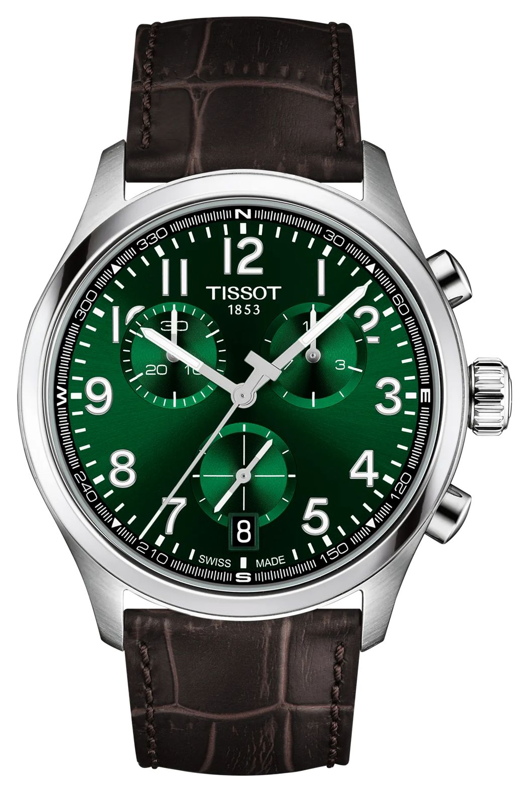 Tissot Chronographe Ã  quartz (42 mm), cadran vert / montre