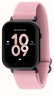 Reflex Active Zegarek smartwatch z serii 37 (37 mm) z różowym nylonowym paskiem RA37-2200