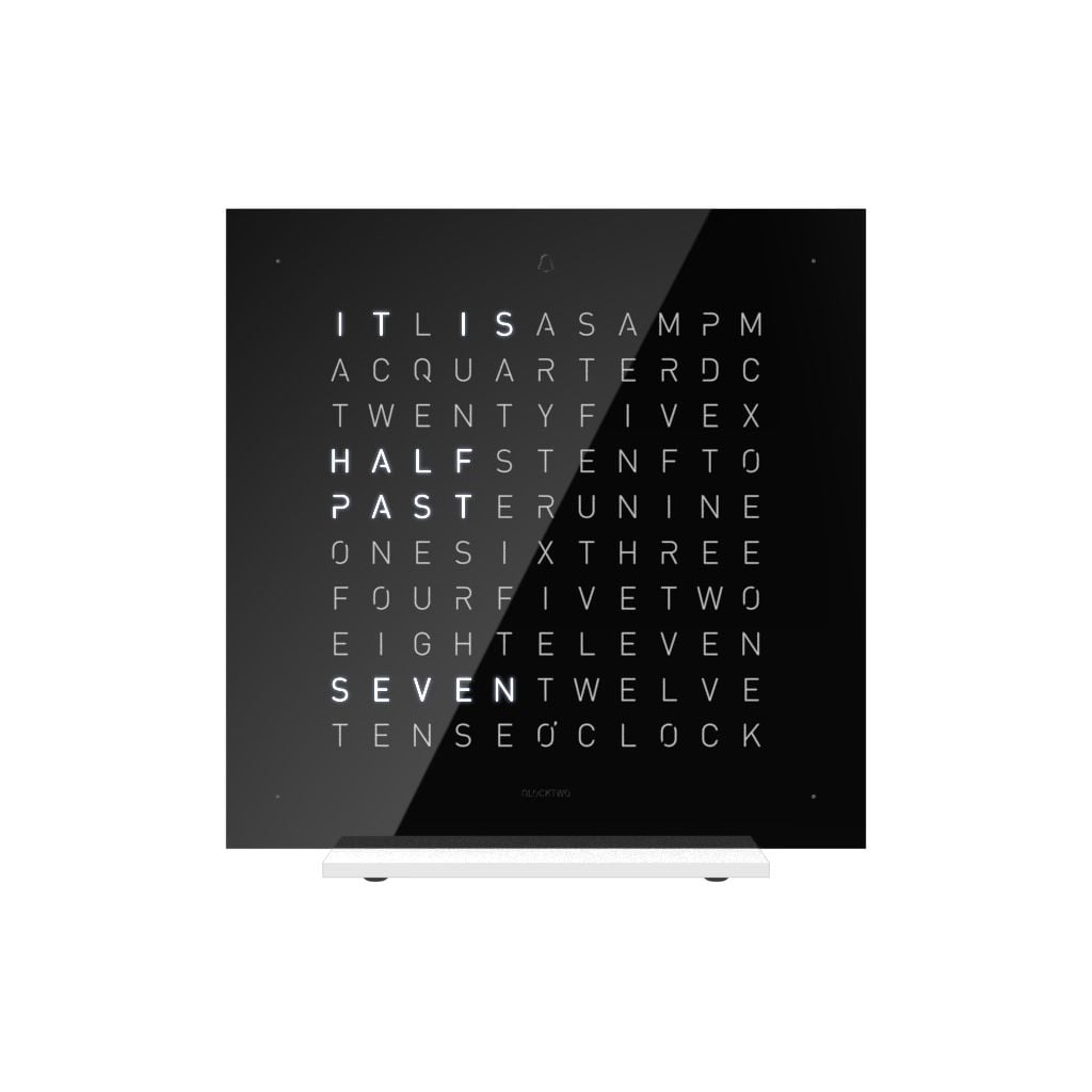 QLOCKTWO ThÃ© glacÃ© noir Earth 13.5 pure Ã©dition (anglais montre