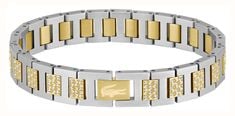 Lacoste Metropole Crystal & Two Tone Gold IP Stainless Steel Bracelet Watch 2040636