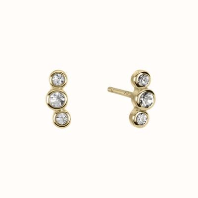 Radley Jewellery Sterling Silver 18ct Gold Plated Cluster Stud Earrings RYJ1546