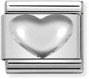 Nomination Classic Heart Sterling Silver & Steel Charm 330106/01