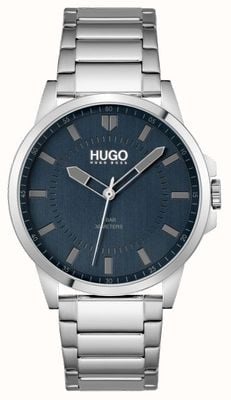 HUGO #第一 |男士不锈钢手链|蓝色表盘 1530186