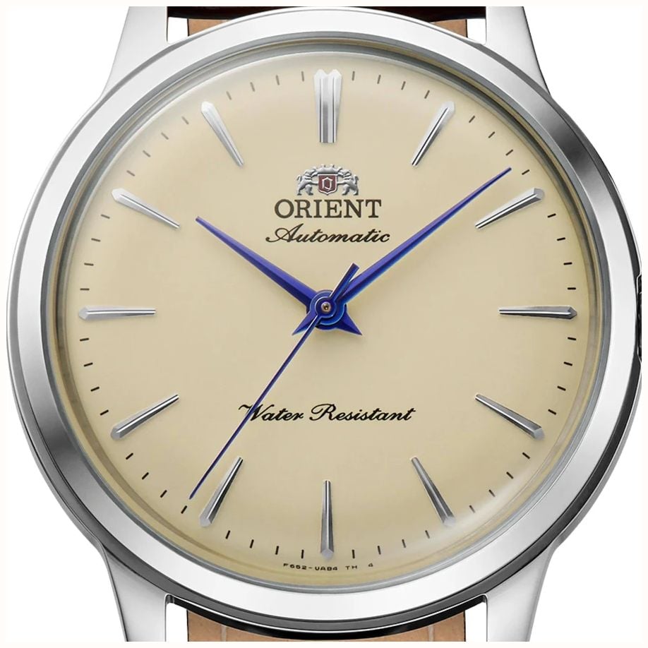 Orient Bambino 36mm Automatic Watch – Ivory Dial & Brown Leather Strap RA-BB0104Y30B - vista alternativa 2
