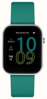 Reflex Active Многофункциональные умные часы Series 12 (38 мм), цифровой циферблат / изумрудно-зеленый силикон RA12-2151