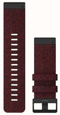 Garmin Bracelet de montre Quickfit 26 uniquement, nylon rouge chiné 010-12864-06