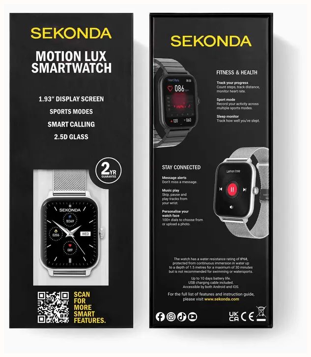 Sekonda - boîte de présentation