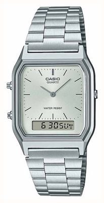 Casio Vintage Dual-Display (30mm) Silver Dial / Stainless Steel AQ-230A-7AMQYES