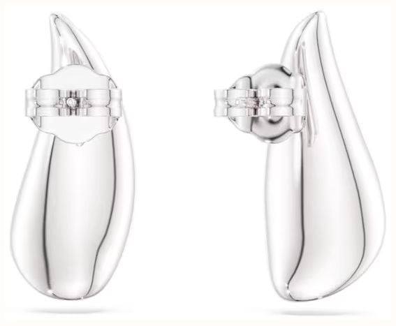 Swarovski Swarovski Classica drop earrings, Round cut, White, Sterling silver 5745016 - vista alternativa 3