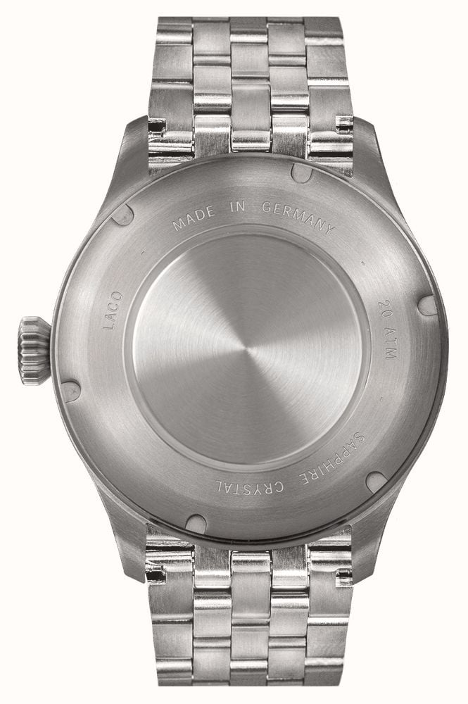 Laco Stuttgart PRO Automatic (40mm) Blue Sunray Dial / Stainless Steel Bracelet Watch 862141-FPA-40-U-D-X-A-T-U-B-A-M-R - alternate view 2