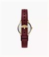 Fossil Gilmore 28 mm Three-Hand Red Leather Fossil Watch ES5510 - alternate view 2