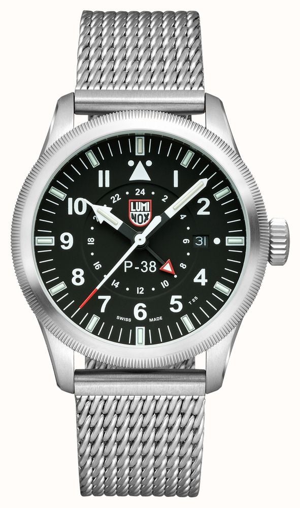 Luminox P-38 ライトニング 9520 シリーズ 42mm スチールメッシュ XA.9522 - First Class Watches™  JPN