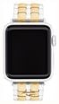 Coach Apple Watch Straps Two-Tone Stainless Steel Interchangeable Replacement Smart Watch Band 14700345