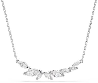 Swarovski Mesmera necklace, Marquise cut, White, Rhodium plated 5759838