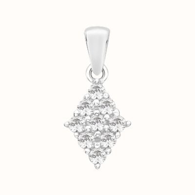 Perfection Crystals Diamond Shaped Cluster Pendant (0.50ct) P3293-SK