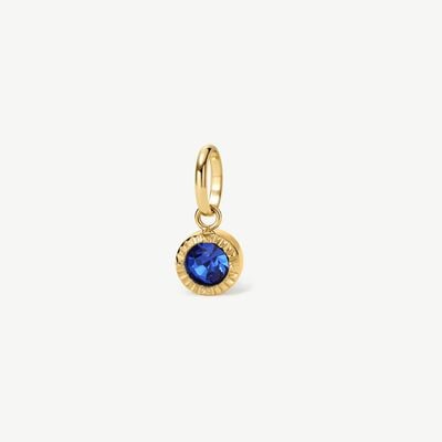D.LOUISE Gold Tone Mini Bezel Birthstone September CH-40-09