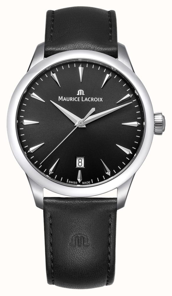 Maurice Lacroix 1975 Quartz (39mm) Black Sun-Brushed Dial Black