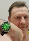 Customer picture of U-Boat Darkmoon SS (44mm) Noble Green Soleil Dial / Black Vulcanised Rubber Strap 8702/D