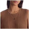 Calvin Klein Faceted Black Heart Gold Tone Necklace 35001030 - vista alternativa 2