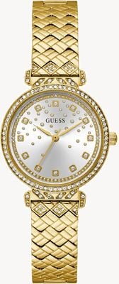 Guess Women's ENCHANTMENT (32mm) Silver Dial / Gold-Tone Stainless Steel GW0763L2