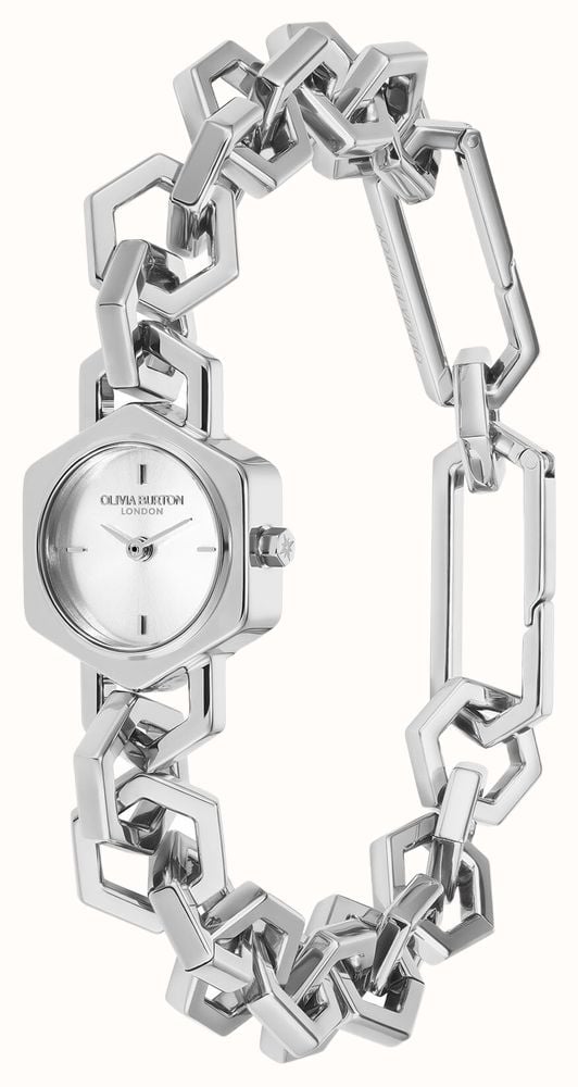 Olivia Burton 20mm Hex Link Mini Silver Bracelet 24000393 - alternative Ansicht 2