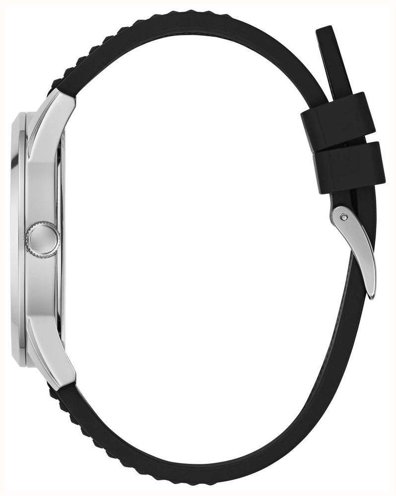 Guess Mogul Blue Sunray Dial Black Silicone Strap GW1143G1 - vista alternativa 2