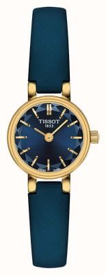 Tissot Preciosa esfera redonda de cuarzo (19,5 mm) azul oscuro / correa de cuero azul oscuro T1400093604100