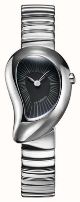 D1 Milano ピュアドロップ（23mm）マットブラックダイヤル/ステンレススチールブレスレット DRBL01