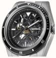 Ingersoll THE BUCK Automatic (43mm) Black Skeleton Dial / Stainless Steel Bracelet I18001 - vista alternativa 2