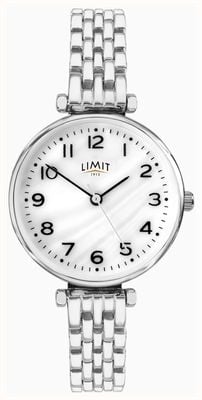 Limit Klassisches Quarzwerk (30 mm), Perlmuttzifferblatt / Silbergliederarmband 6496
