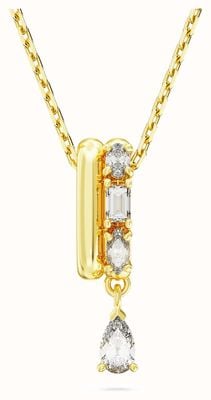 Swarovski Dextera Pendant Necklace Gold-Tone Plated White Crystals 5663333