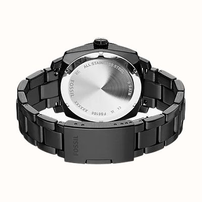 Fossil Machine 41 mm Three-Hand Date Black Stainless Steel Watch FS6186 - 备用视图 6