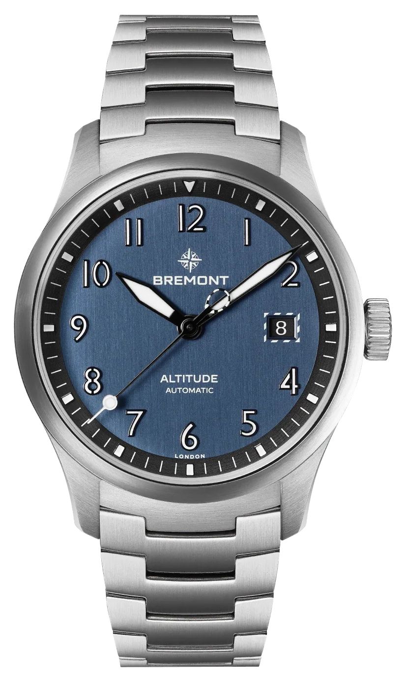 Bremont Altitude Date Automatic (39mm) Brushed Blue Galvanic Watch