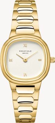 Rosefield Gaia XS (25mm) Matte Creme Dial / Gold-Plated Stainless Steel Bracelet ORCGSG-OR04