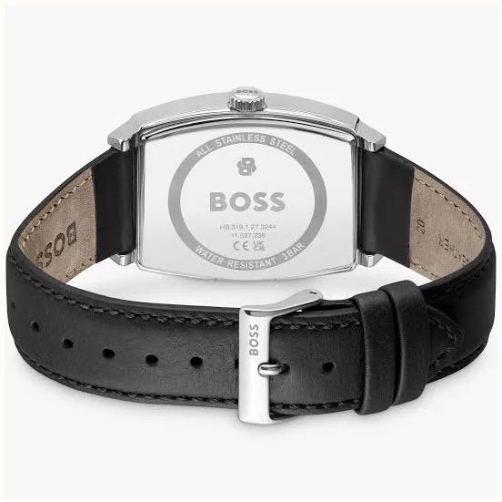 BOSS Men's 43mm Leather Strap White Dial Principle Ark 1514354 - alternative Ansicht 4