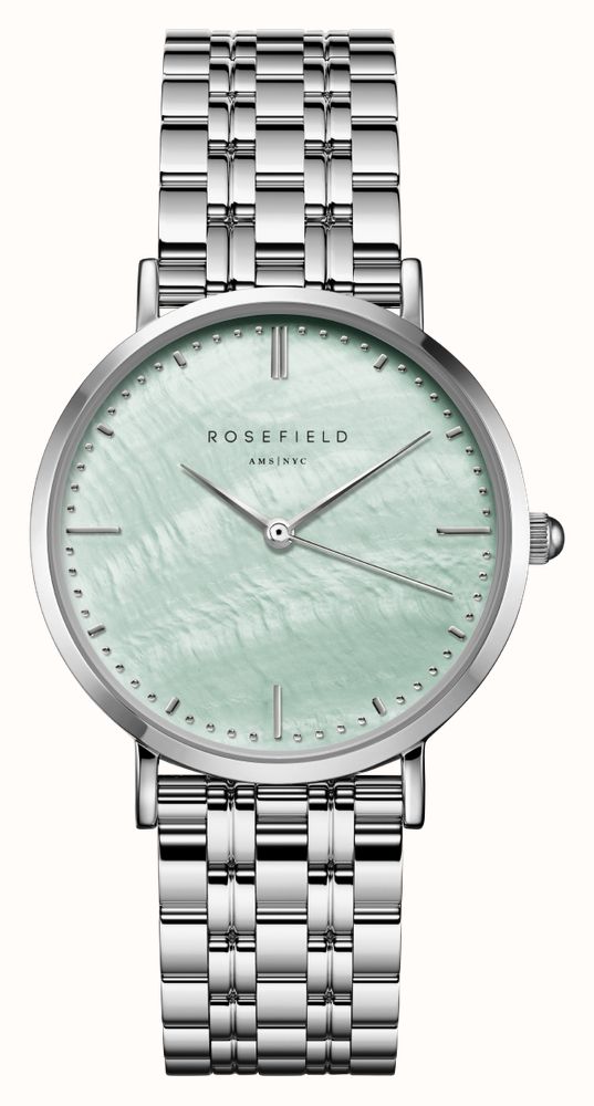 Rosefield Upper East Side (33mm) Mint Green Mother-of-Pearl Dial