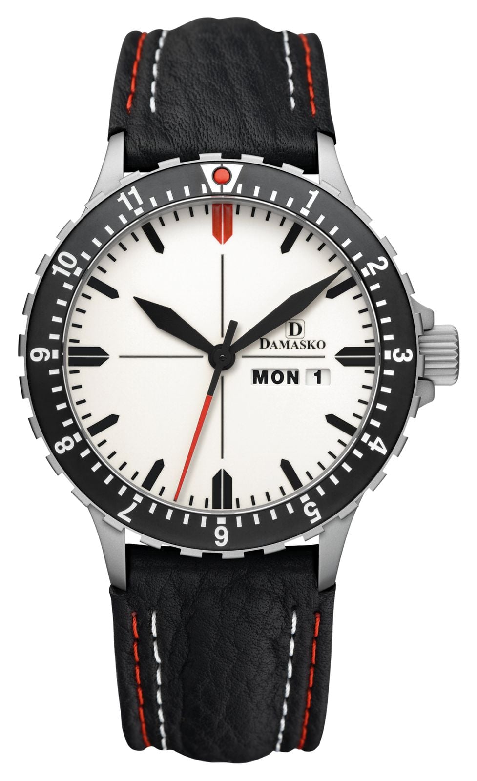 Damasko DK45 DayDate Automatic TOP 40mm Luminova C1 White Watch