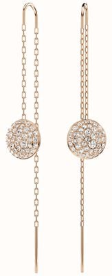 Swarovski Meteora Drop Earrings White Crystals Rose Gold-Tone Plated 5689427