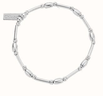 ChloBo Tiny Noodle Sparkle Bracelet - 925 Sterling Silver SBGWP26