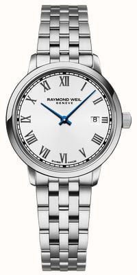 Raymond Weil Quadrante argento da donna Toccata / bracciale in acciaio inossidabile 5985-ST-00359