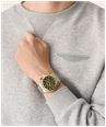 Aston Martin Thrill CLP Quartz Chronograph (45mm) Bertelli Green Dial / Two-Tone Stainless Steel Bracelet MTRL1F608 - alternate view 4