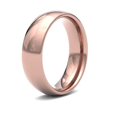 James Moore Wedding Ring | Oro rosa 18 carati | 6 mm | medio | misura tradizionale | ag_6gmc-18r AG_6GMC-18R